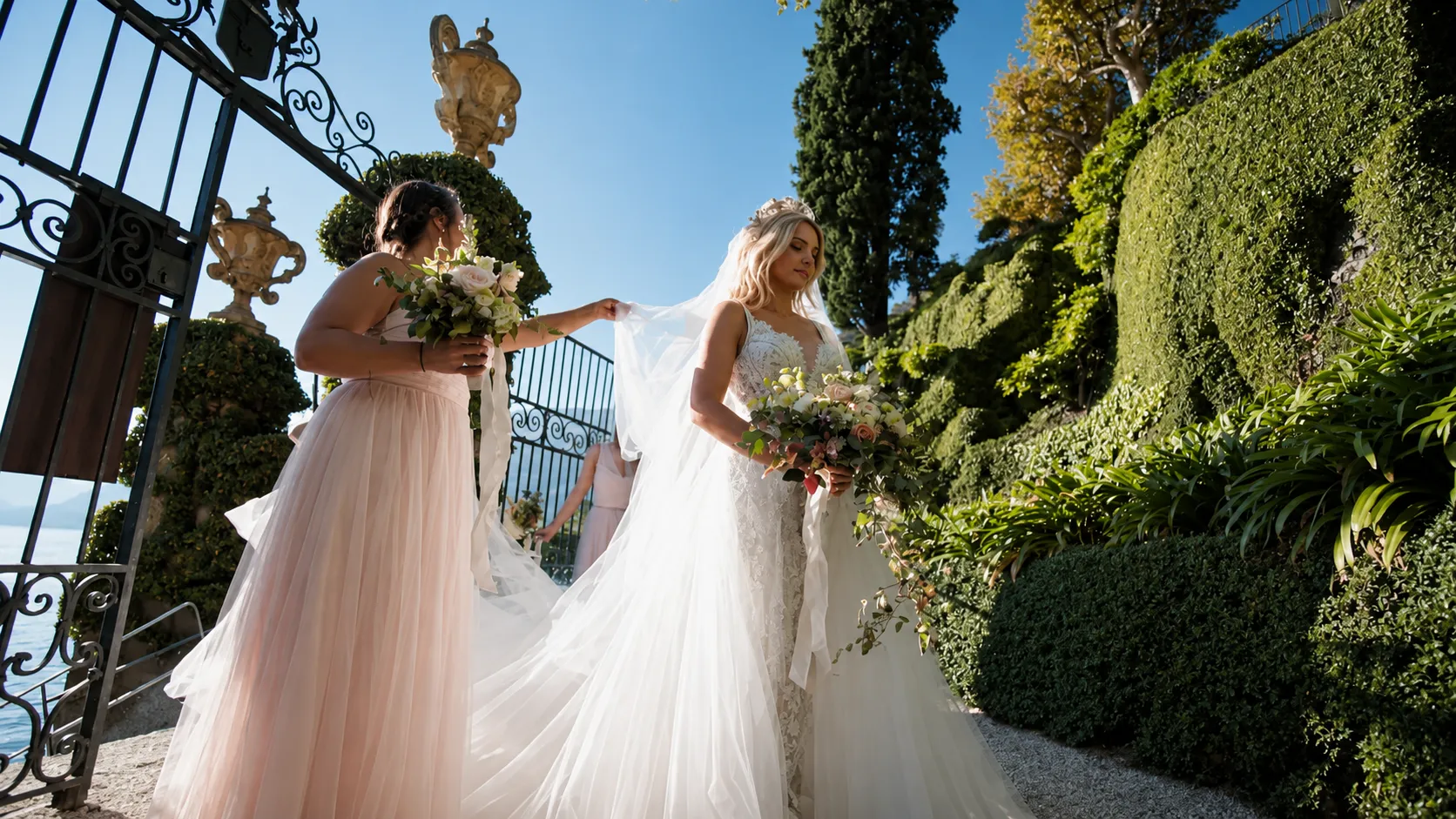 bride entrance villa balbianello